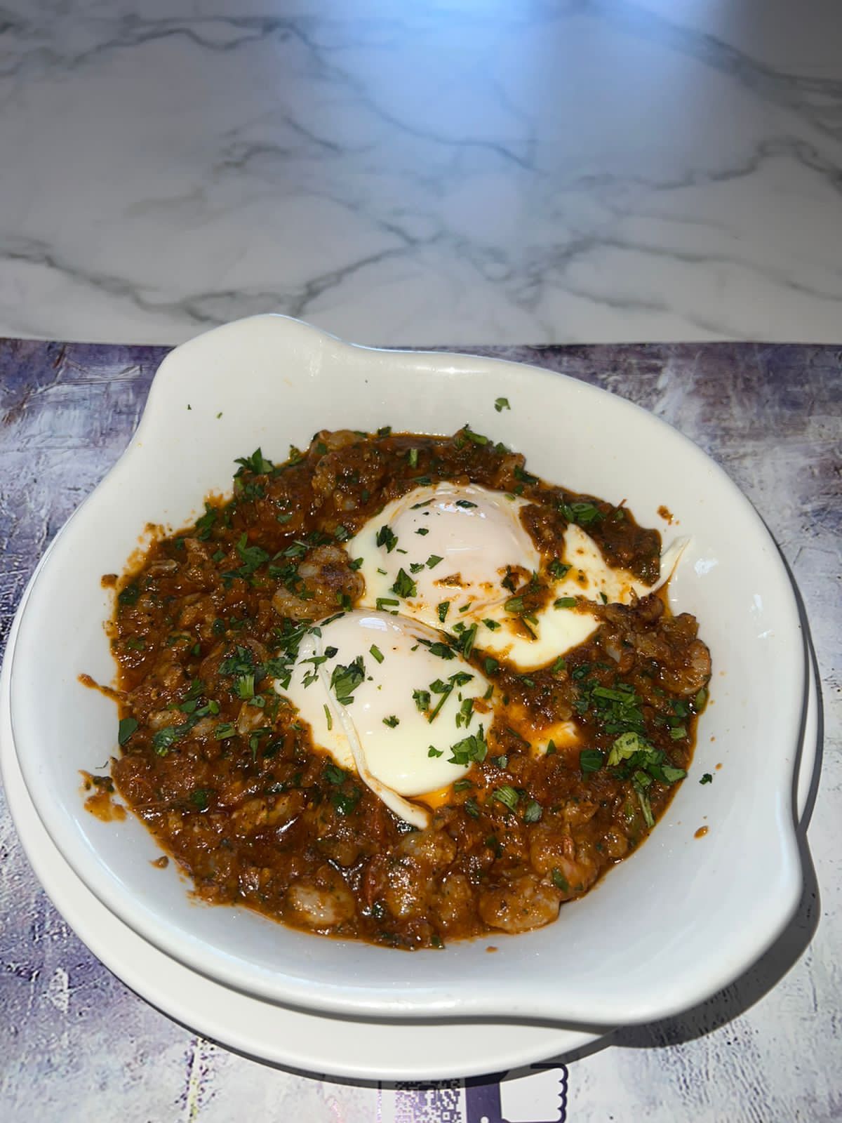 Crevettes aux œufs
